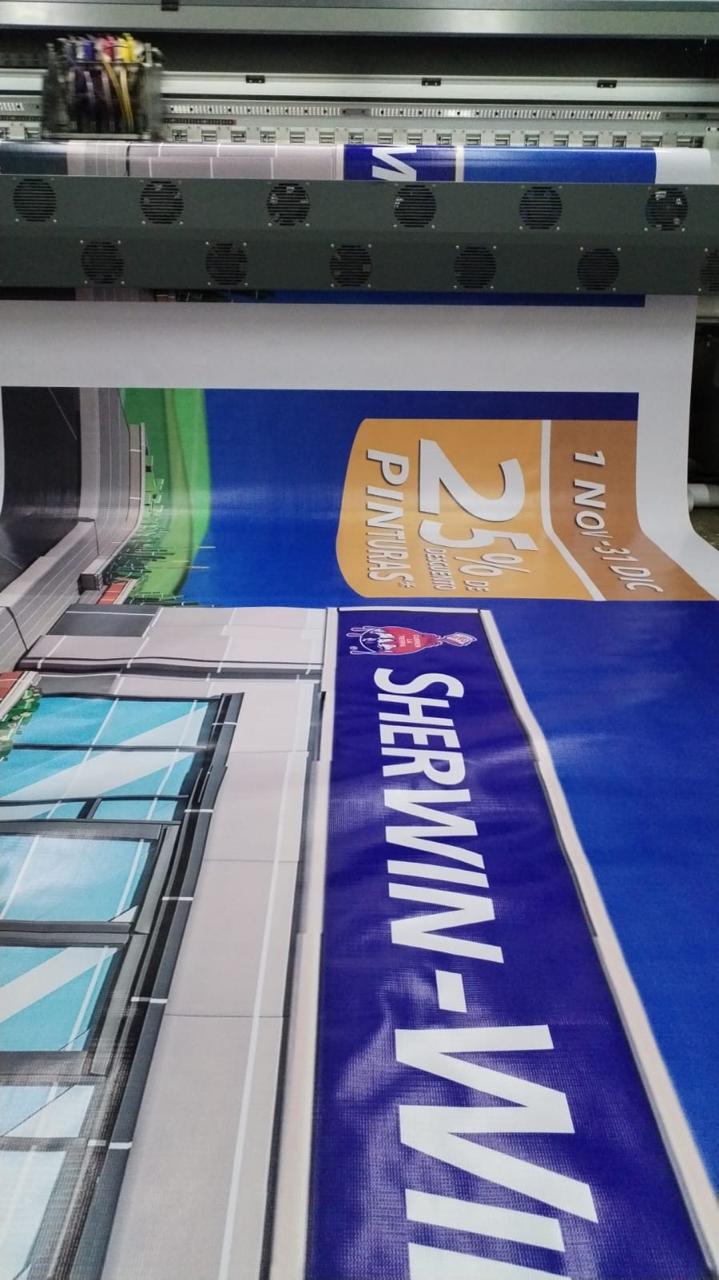 Impresión de lona de gran formato para Sherwin-Williams